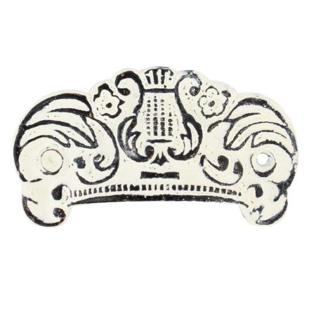 Cream Distressed Vase D Pull Iron Handle